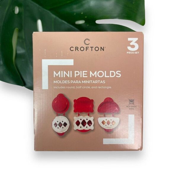 🆕 Crofton Mini Pie Molds in Red - Set of Three - Picture 4 of 6